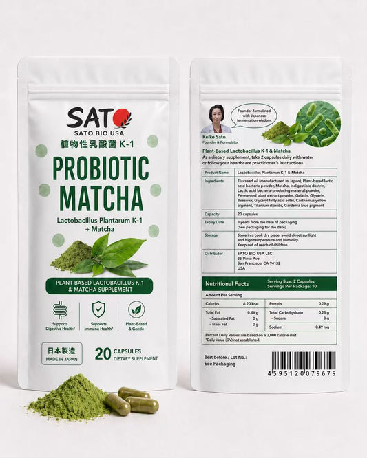 SATO PROBIOTIC MATCHA (Lactobacillus Plantarum K-1 & Matcha)